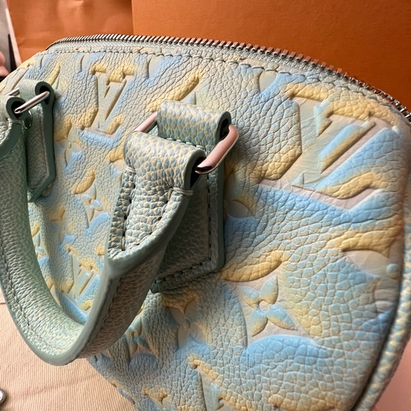 Louis Vuitton NWT BANDOULIÈRE stardust blue green empriente SPEEDY 20 - Picture 7 of 12